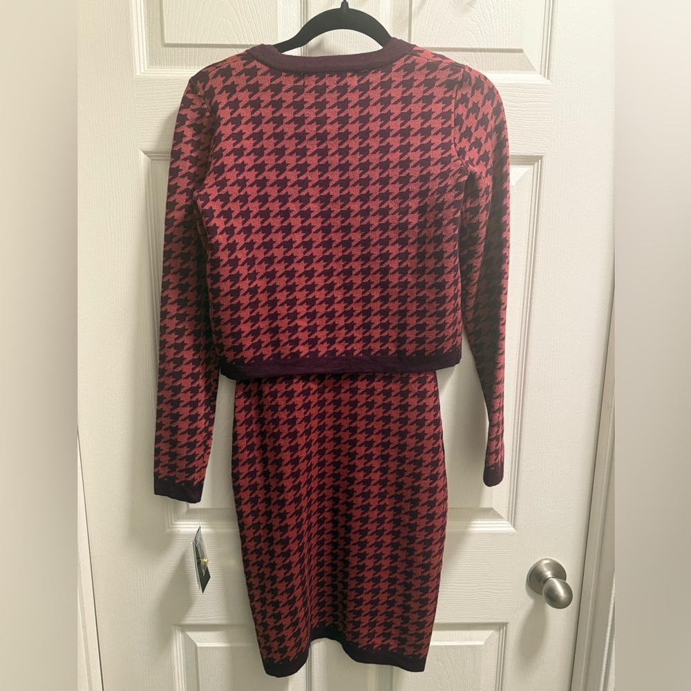 Taylor - Houndstooth Cropped Jacket & Bodycon Dress - NWT - Size XS - Picture 12 of 12